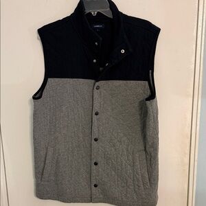 Croft and Barrow navy blue and Gray Quilted Vest